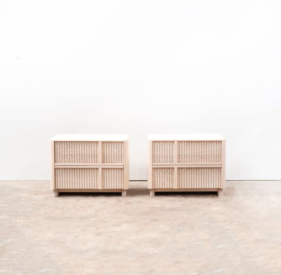Custom Ridged Side Tables