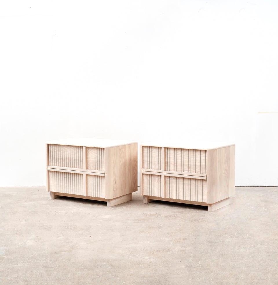 Custom Ridged Side Tables