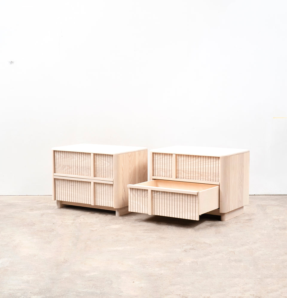 Custom Ridged Side Tables